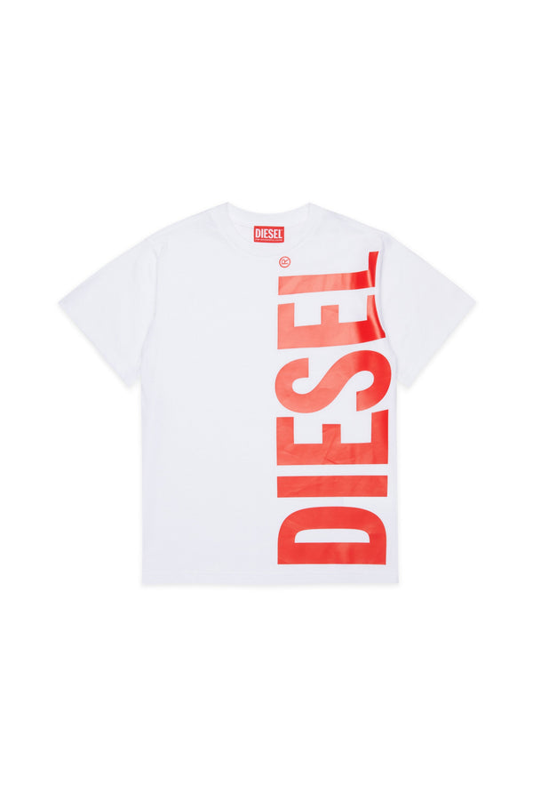 T-shirt con logo verticale