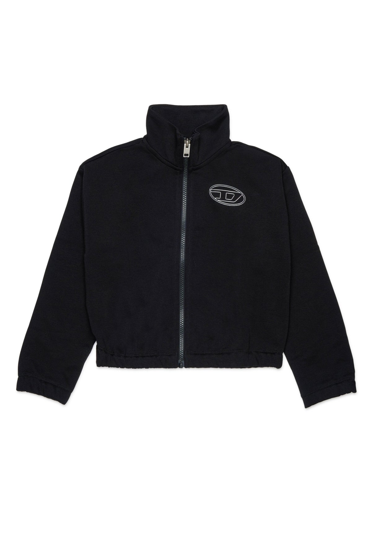 Felpa con zip e logo