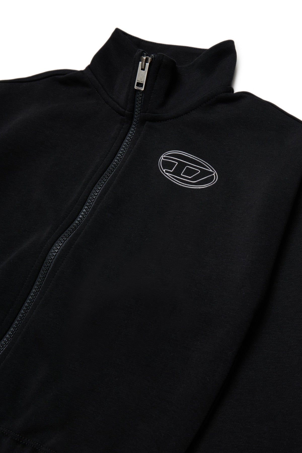 Felpa con zip e logo
