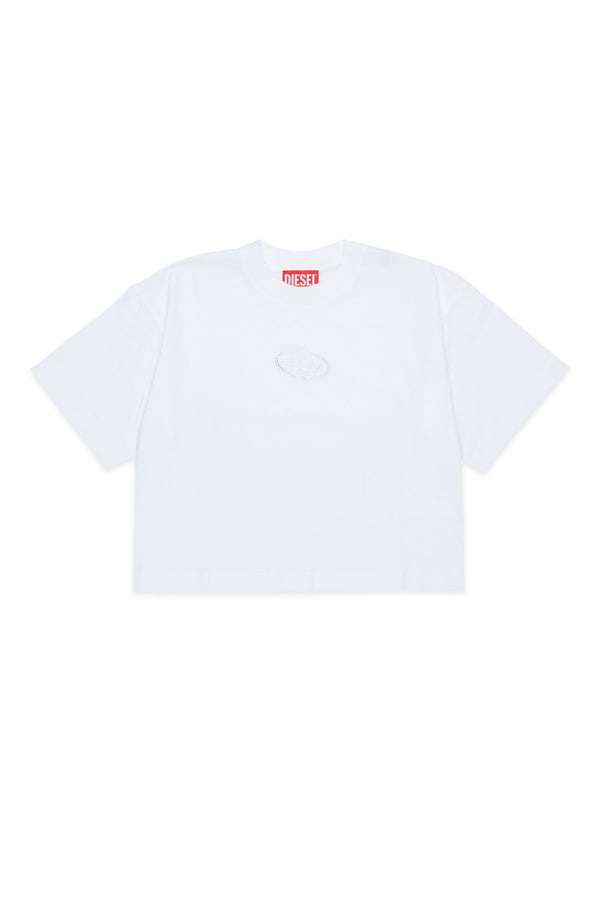 T-shirt con logo Oval D