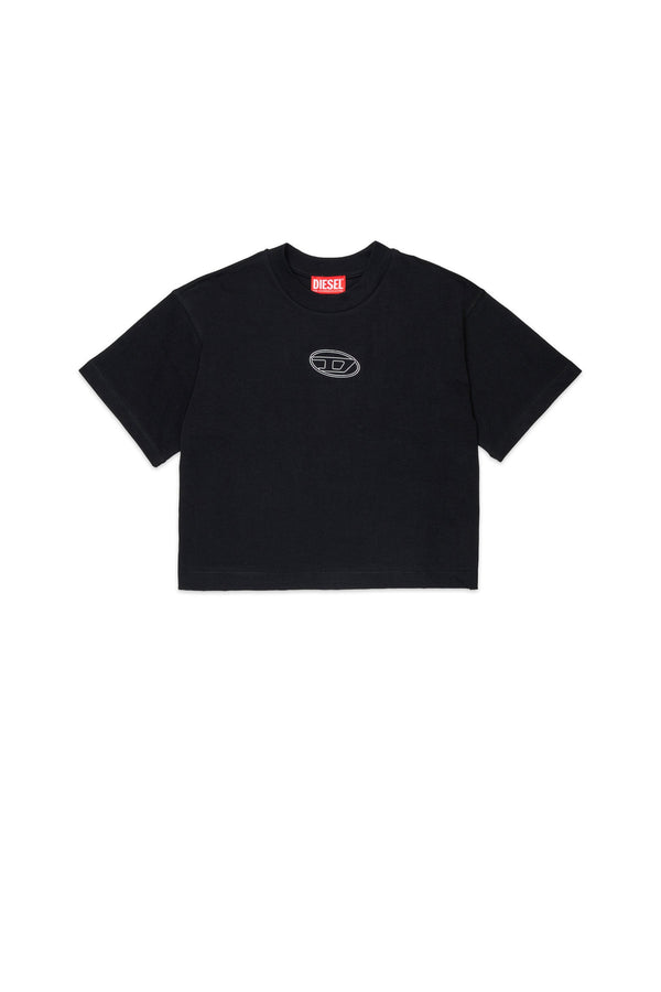 T-shirt con logo Oval D
