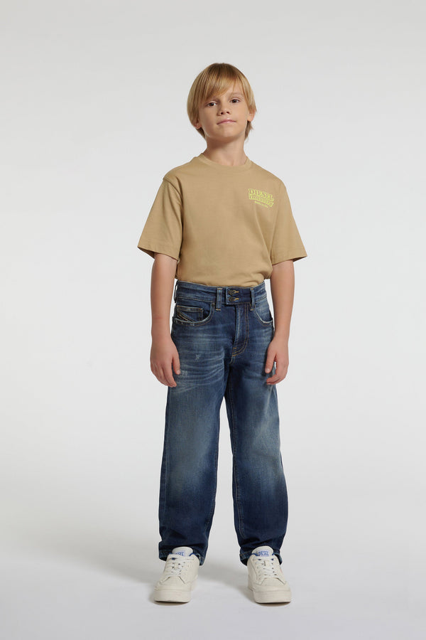 Jeans relaxed lavaggio blu medio - D-Maki