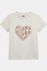 T-shirt logo con strass