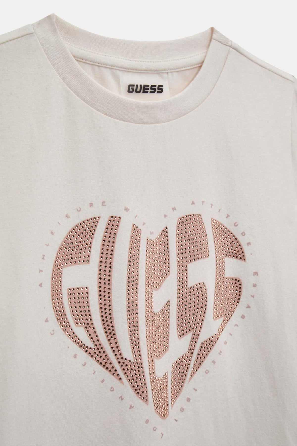 T-shirt logo con strass