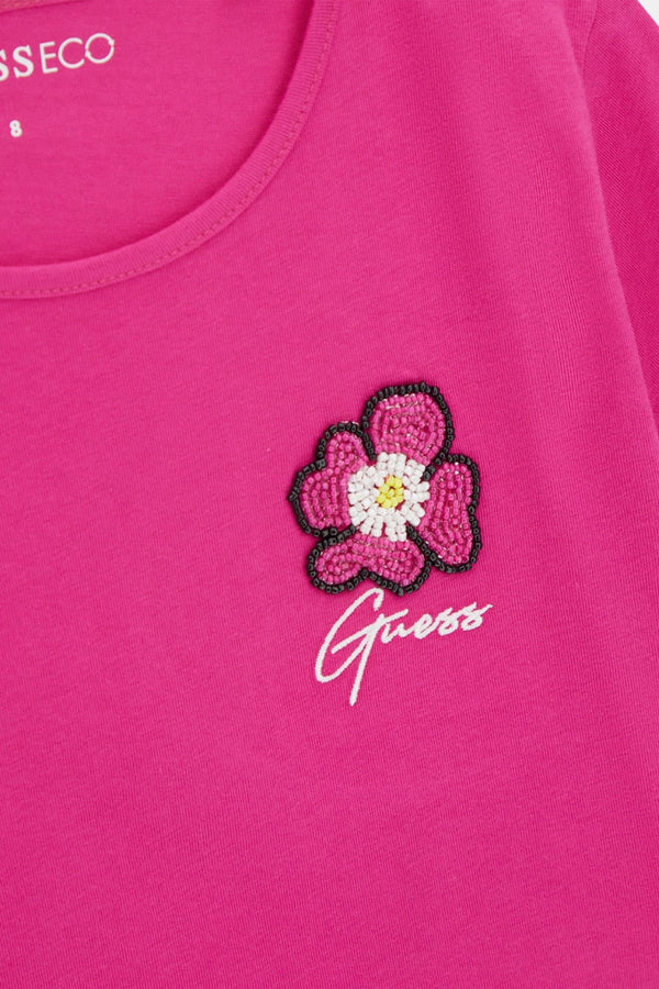 T-shirt con perline