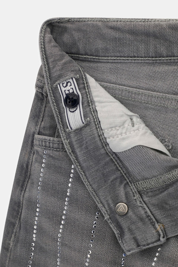 Jeans con strass