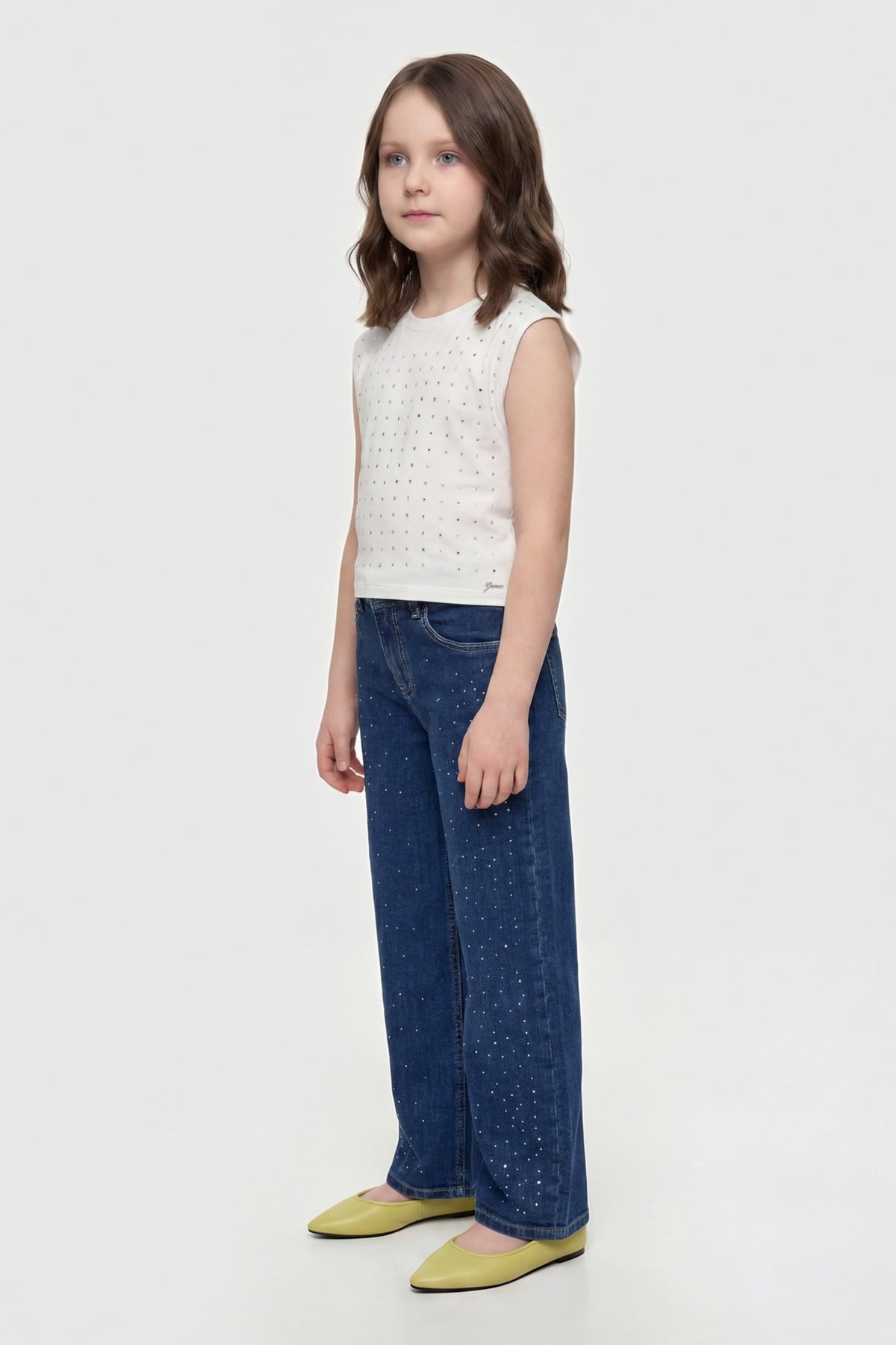 Jeans con strass