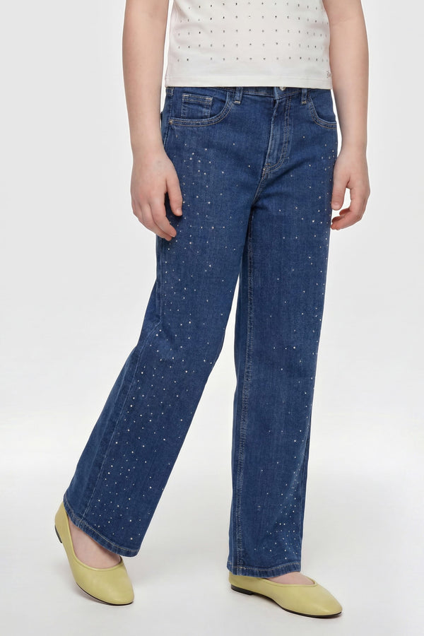 Jeans con strass