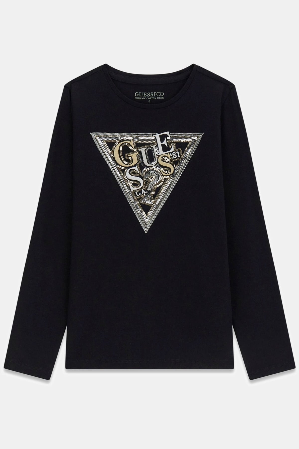 T-shirt logo con paillettes