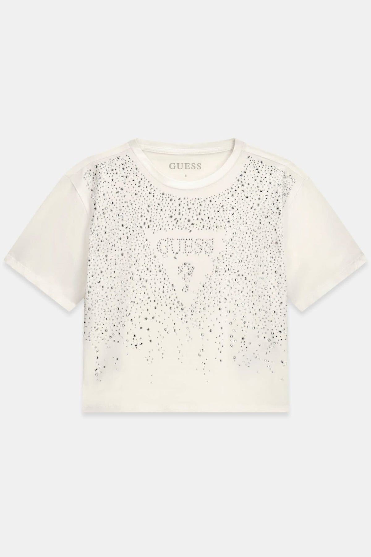 Maglietta con logo in strass