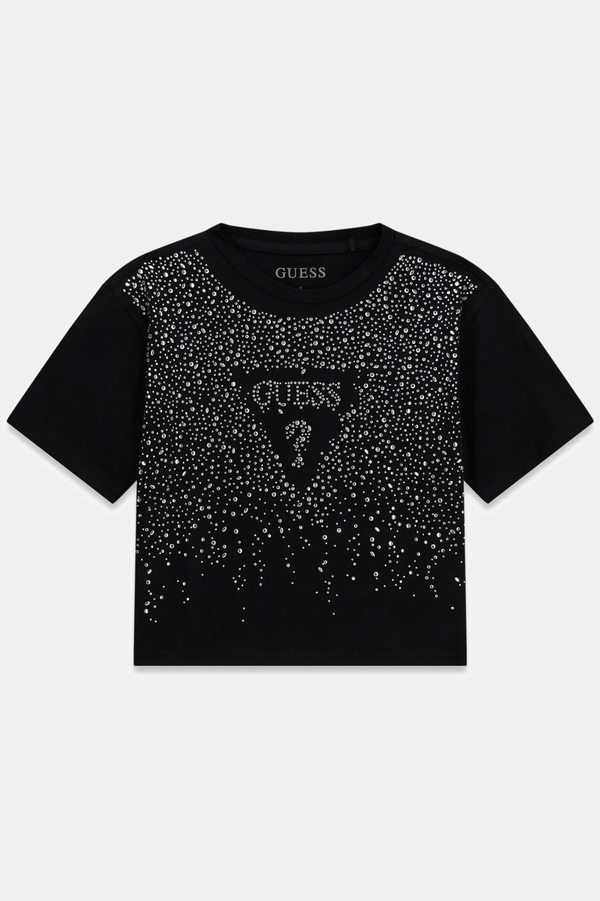 Maglietta con logo in strass
