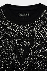 Maglietta con logo in strass
