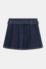 Mini gonna di Jeans plissettata