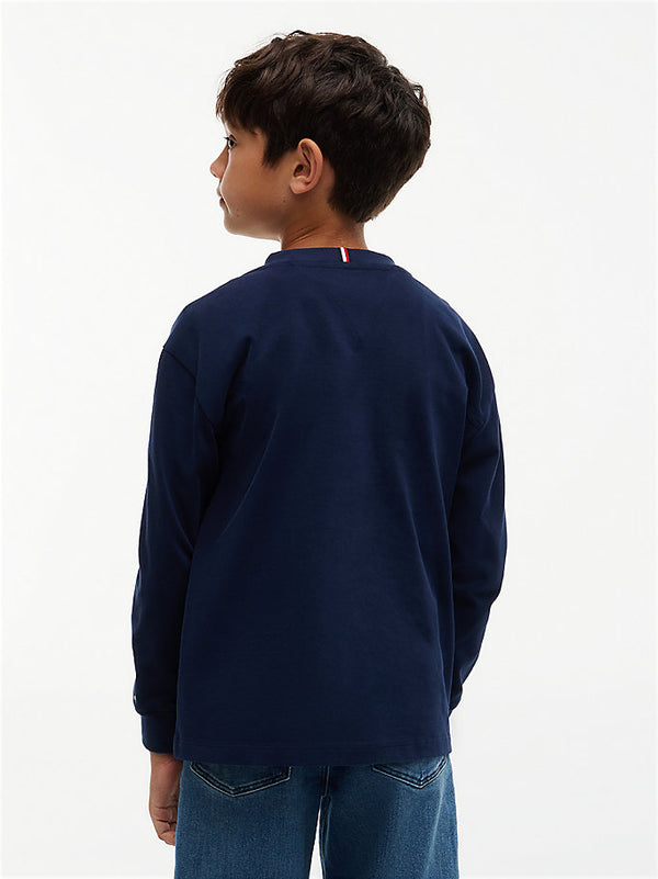 T-shirt con logo a maniche lunghe