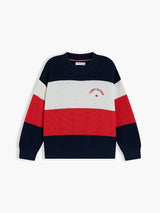 Pullover a righe color block