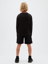 T-shirt a maniche lunghe con logo bambino