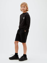 T-shirt a maniche lunghe con logo bambino