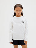 T-shirt a maniche lunghe con logo bambino