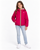 Giubbotto Lily Warm Double reversibile per bambina - Fucsia