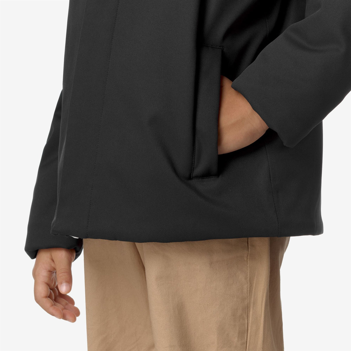 K-Way P. Jacko Twill Marmotta Black P-blue A