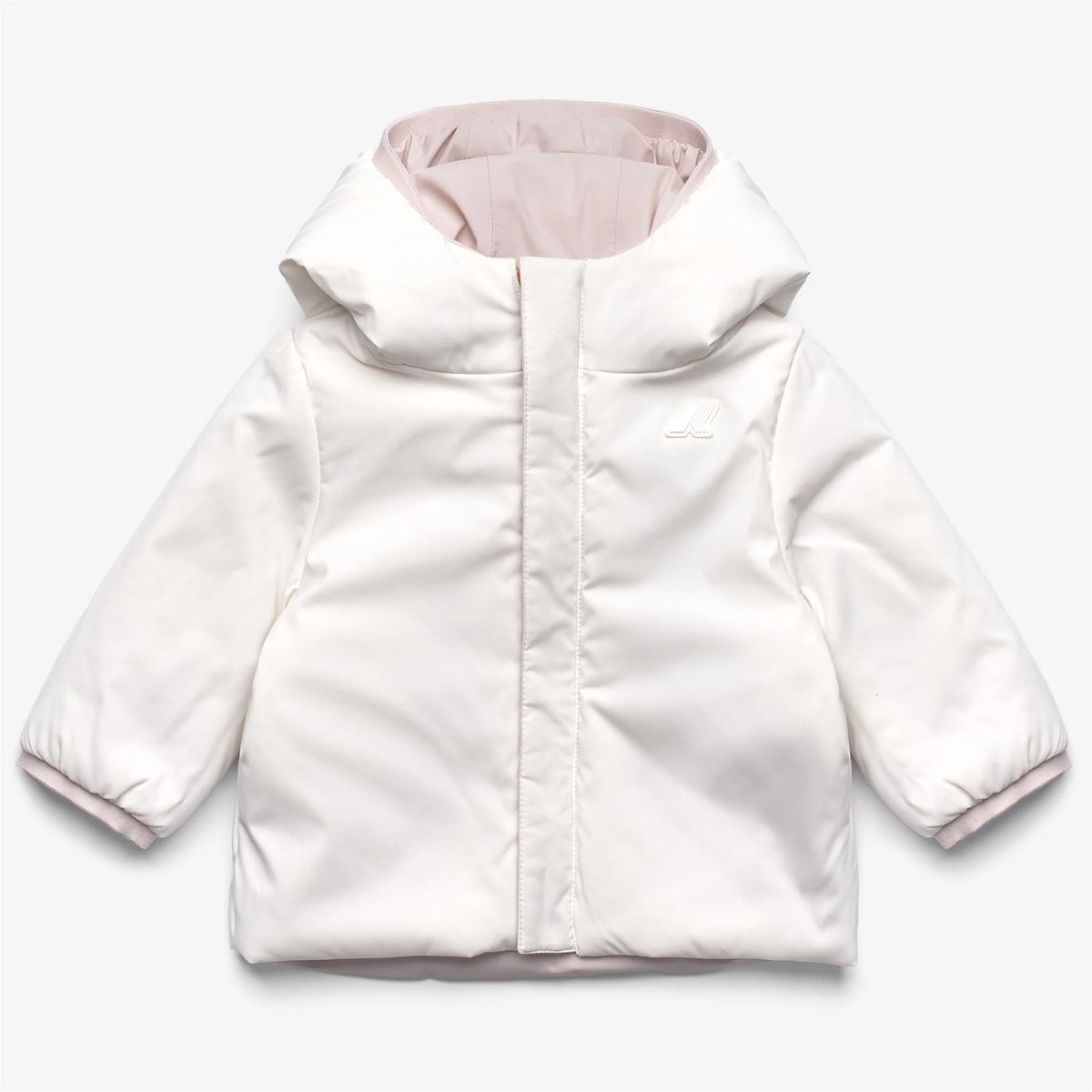 Giubbotto Jack Warm Double reversibile per neonata - Rosa/Bianco