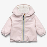Giubbotto Jack Warm Double reversibile per neonata - Rosa/Bianco