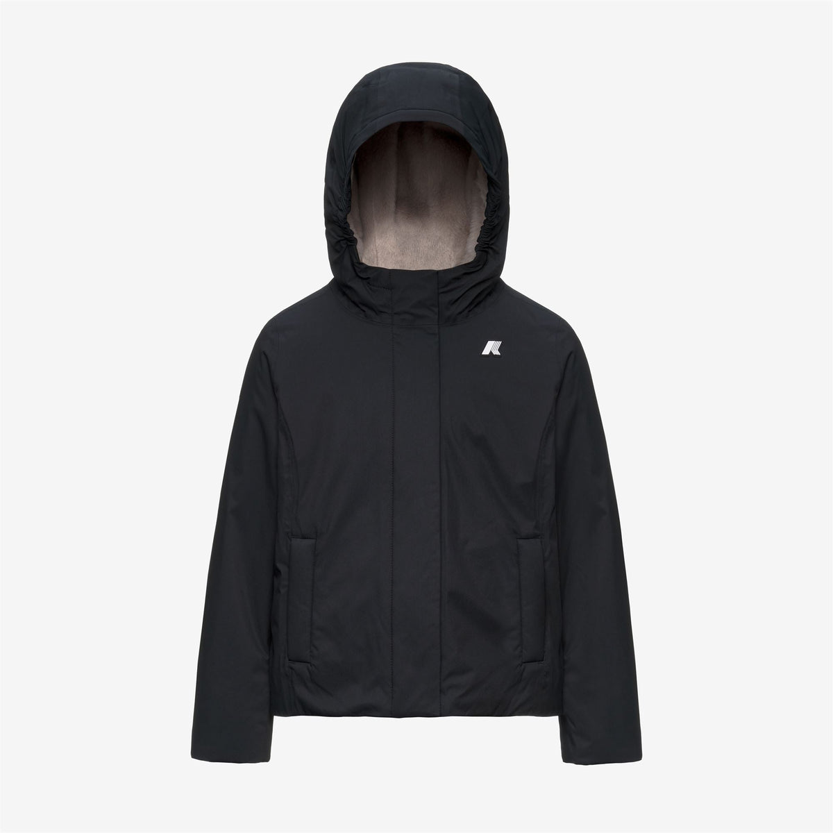 K-Way P. Lily Twill Soft Beaver Black Pure-grey Warm