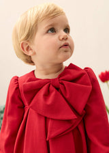 Abito Fiocco Neonata - Rosso