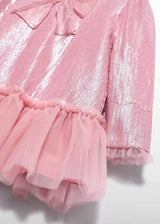 Abito Lustrini Neonata - Rosa