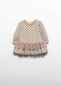 Abito Tulle Pois Neonata - Marzapane