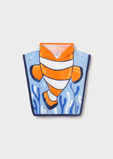 Asciugamano mare con cappuccio neonato
