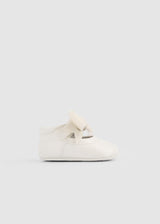 Ballerine fiocco neonata - Panna