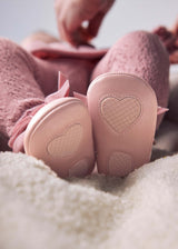 Ballerine fiocco neonata - Rose