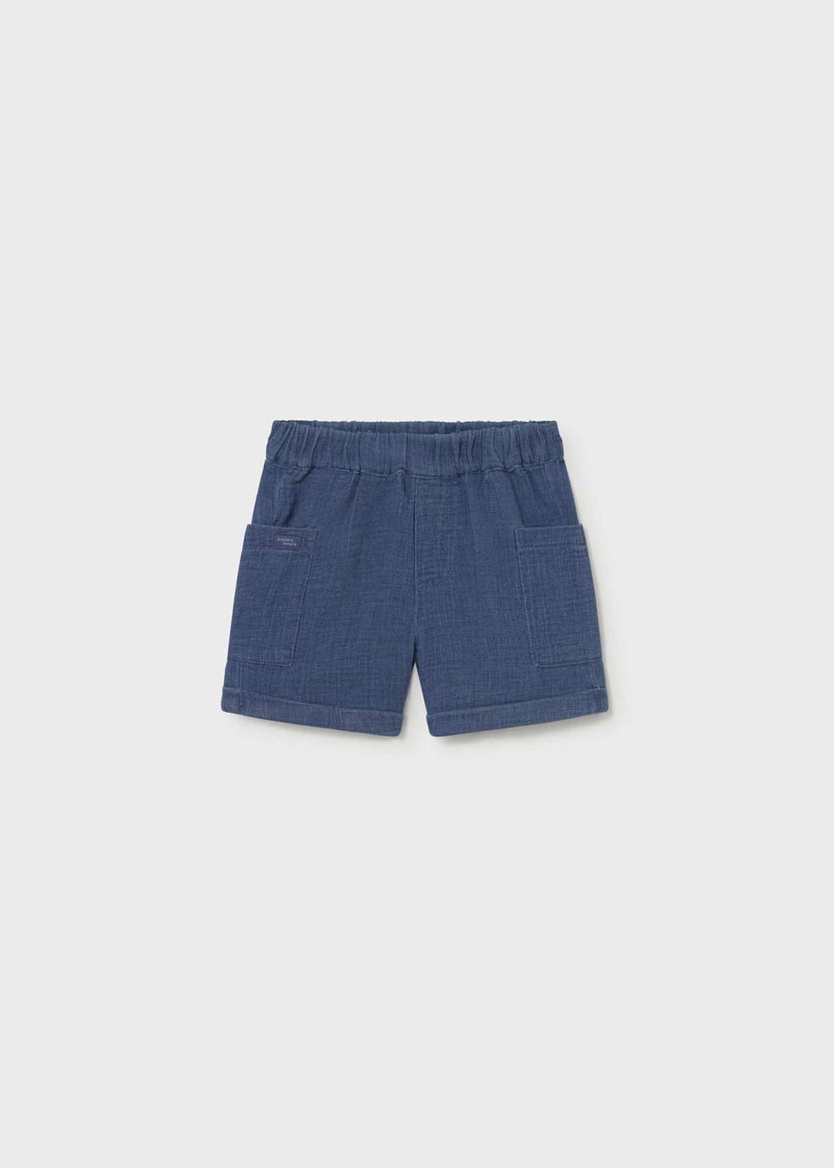 Bermuda bambula jeans neonato