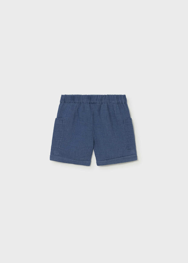 Bermuda bambula jeans neonato