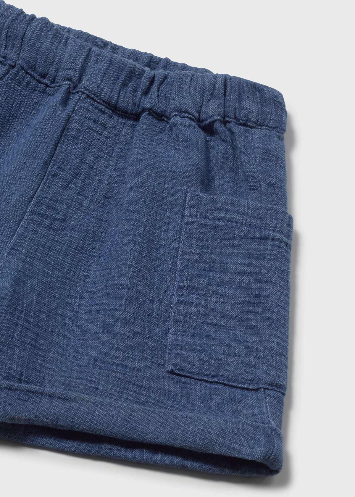 Bermuda bambula jeans neonato