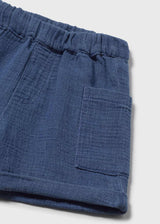 Bermuda bambula jeans neonato