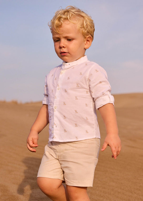 Bermuda in lino elegante neonato