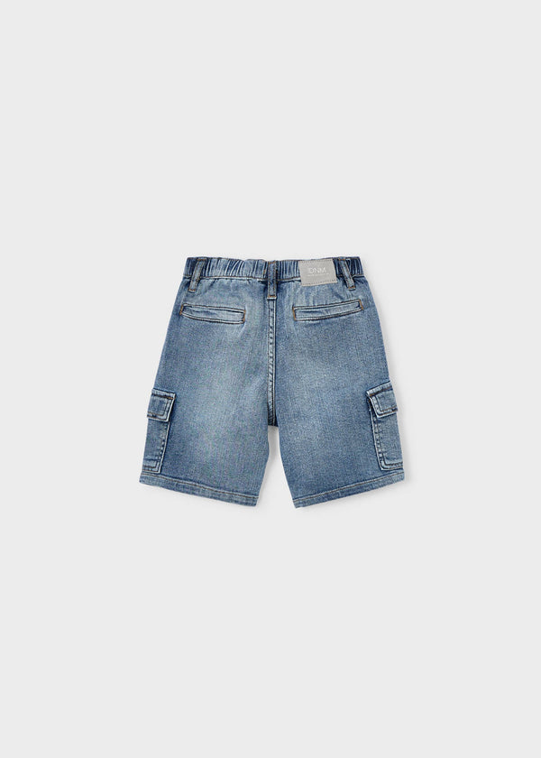 Bermuda jeans cargo bambino