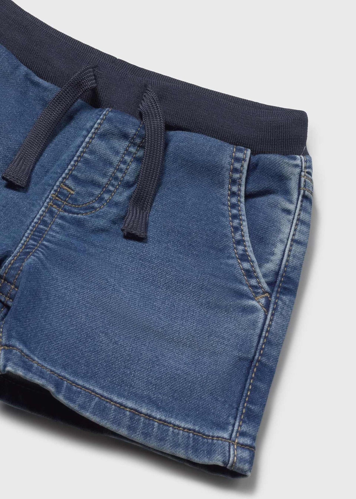 Bermuda jeans cintura elastica neonato