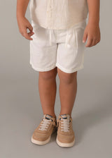 Bermuda relaxed fit in lino bambino