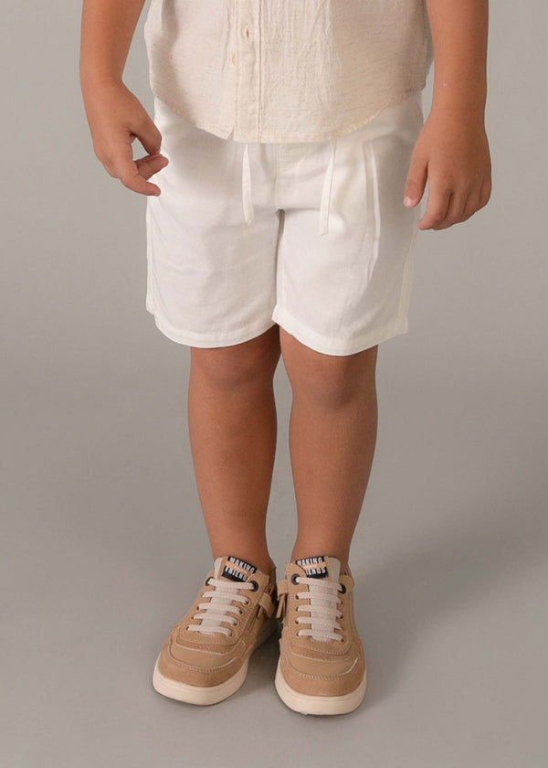 Bermuda relaxed fit in lino bambino