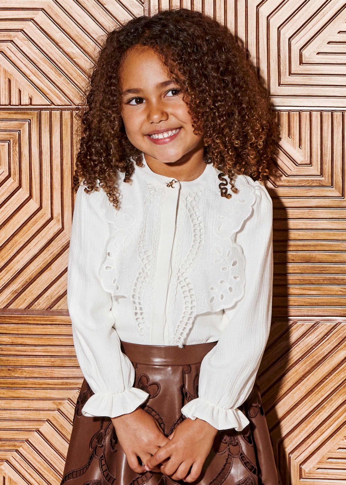 Blusa Bambina - Crema