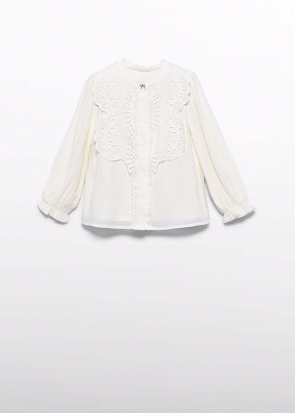Blusa Bambina - Crema
