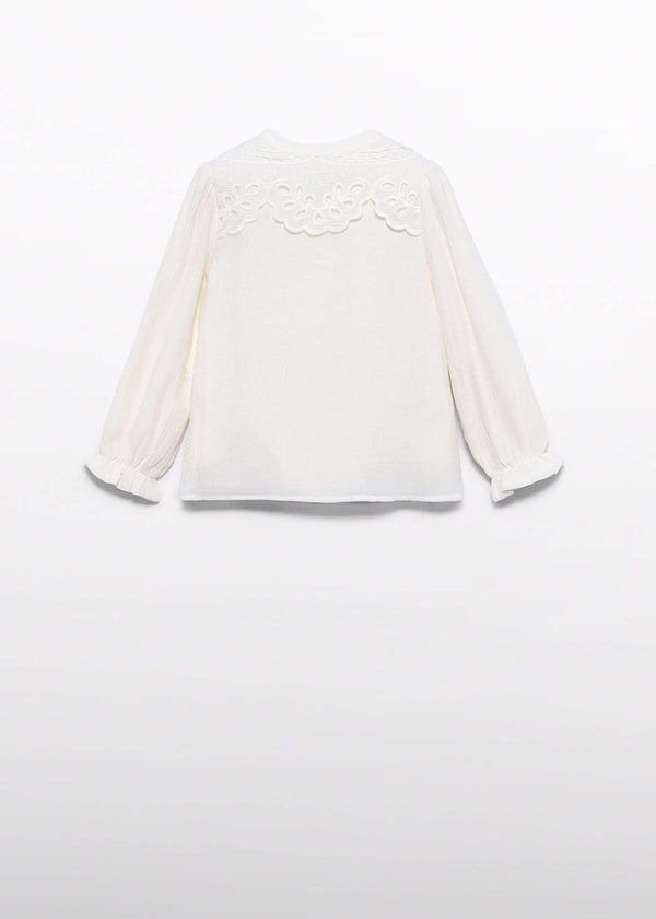Blusa Bambina - Crema
