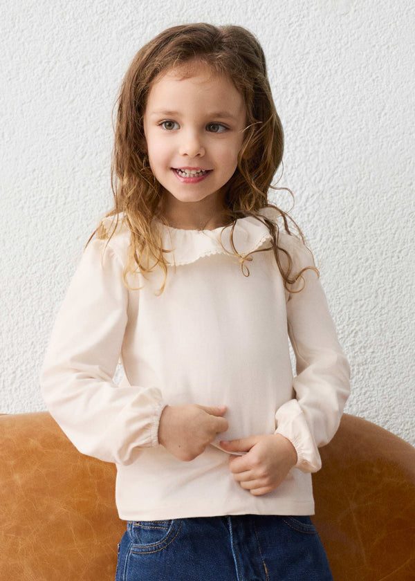 Blusa colletto volant bambina - Soia