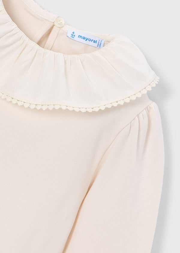 Blusa colletto volant bambina - Soia