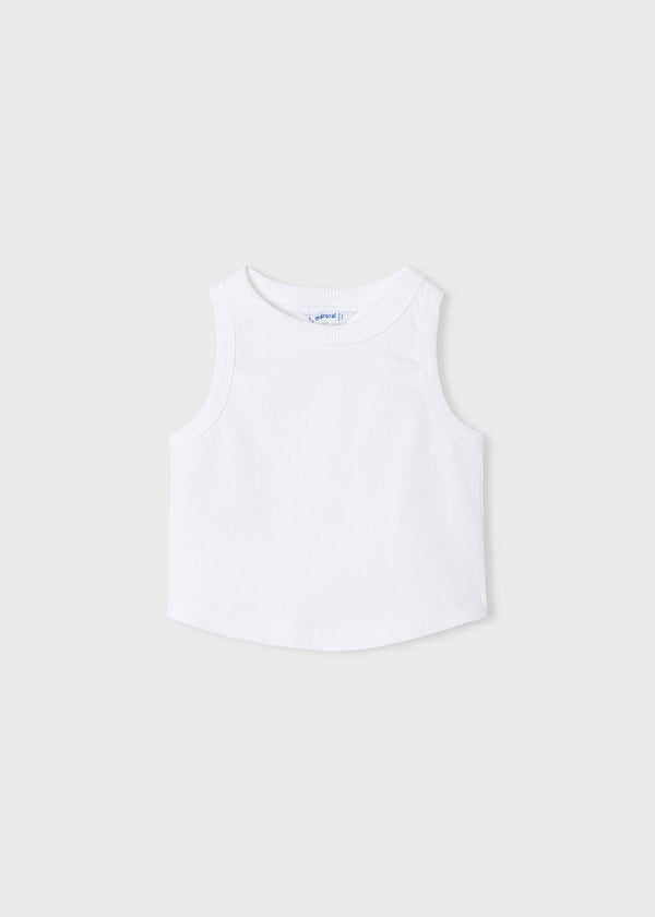 Blusa stampata con top bambina
