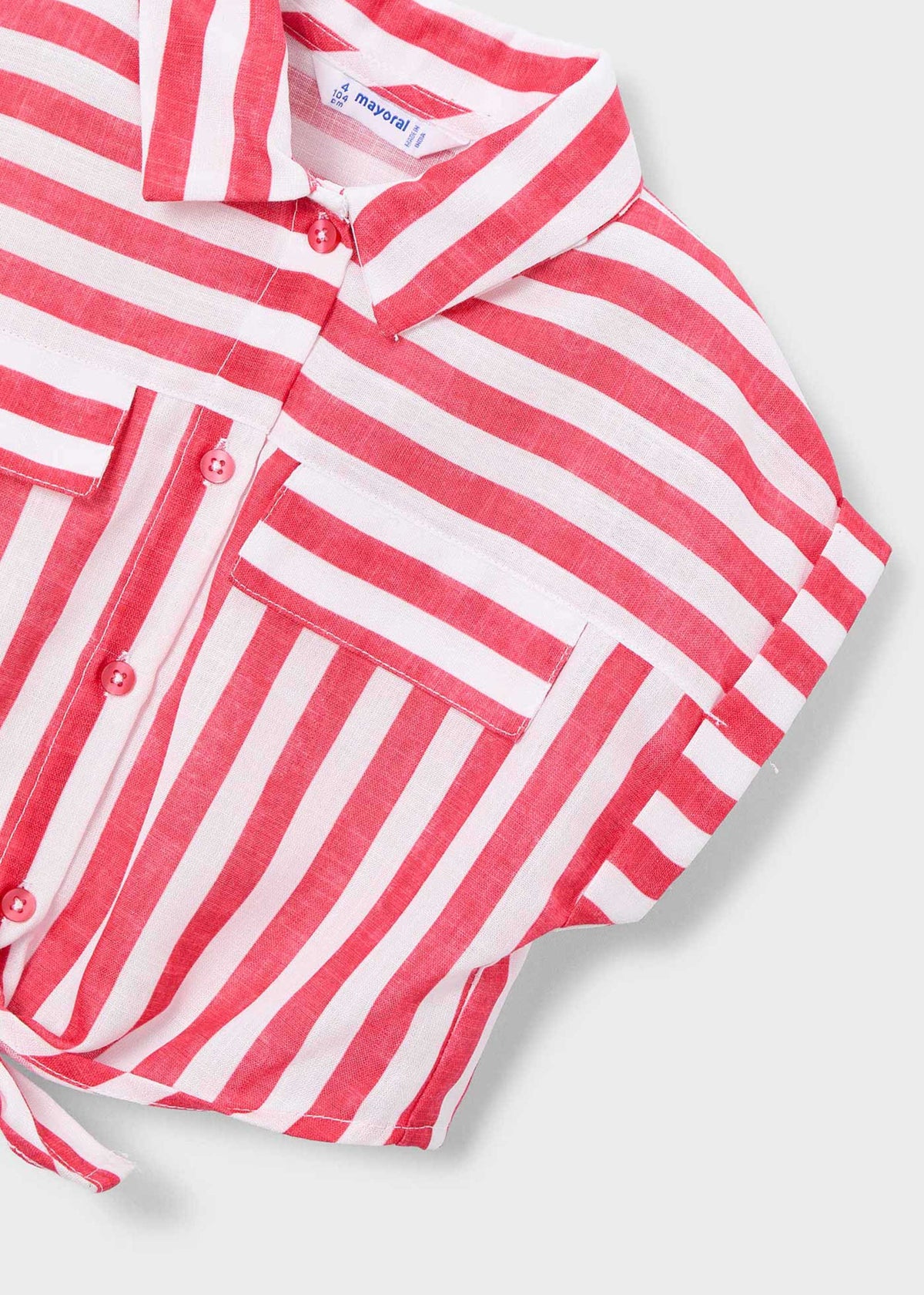 Blusa stampata con top bambina