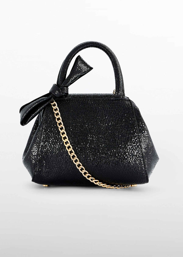 Borsa Fiocco Bambina - Nero